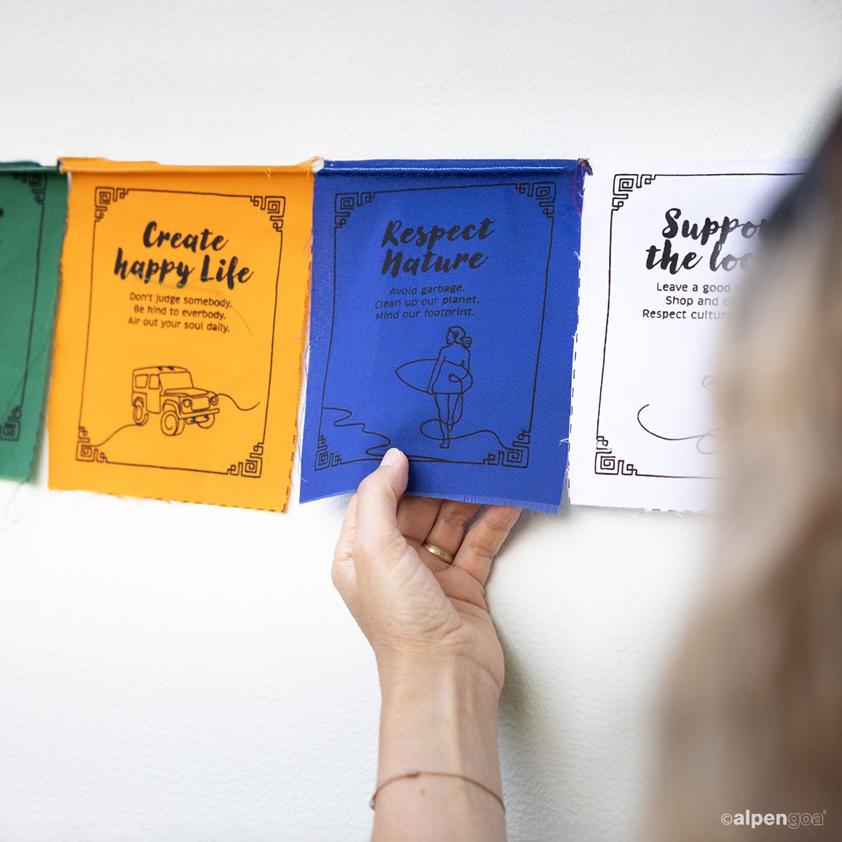 vanlife prayer flags